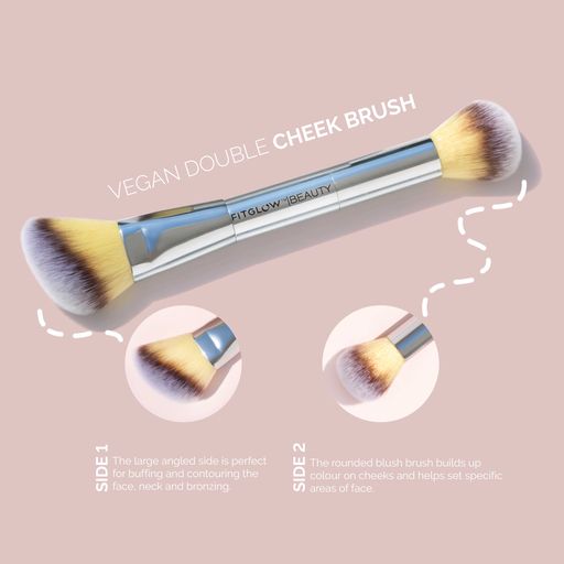 Fitglow Teddy Double Cheek Brush